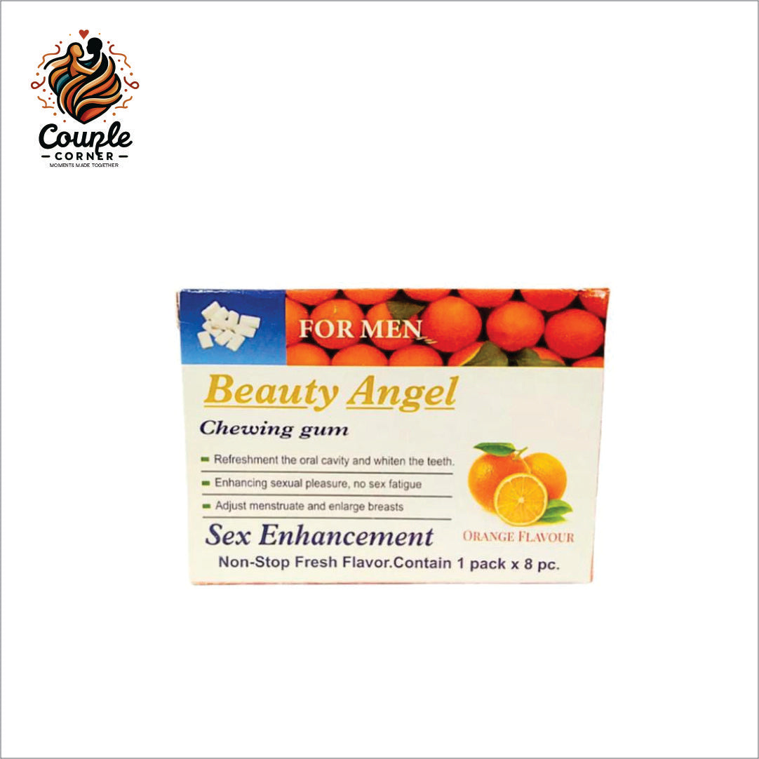 Beauty Angel Chewing Gum Sex Enhancement for men - Orange flavoured
