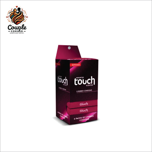 Touch Ribbed Condoms Full Box